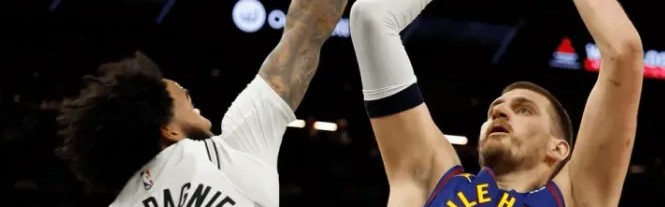 开云-约基奇出战18分钟，投篮12中7得到23分8篮板1助攻1盖帽